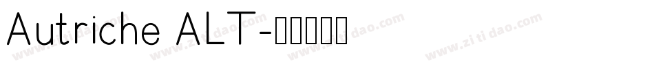 Autriche ALT字体转换